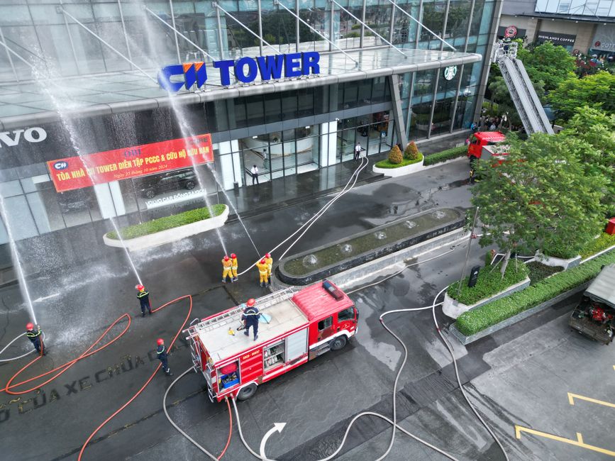 How often should fire drills be conducted in a commercial building?