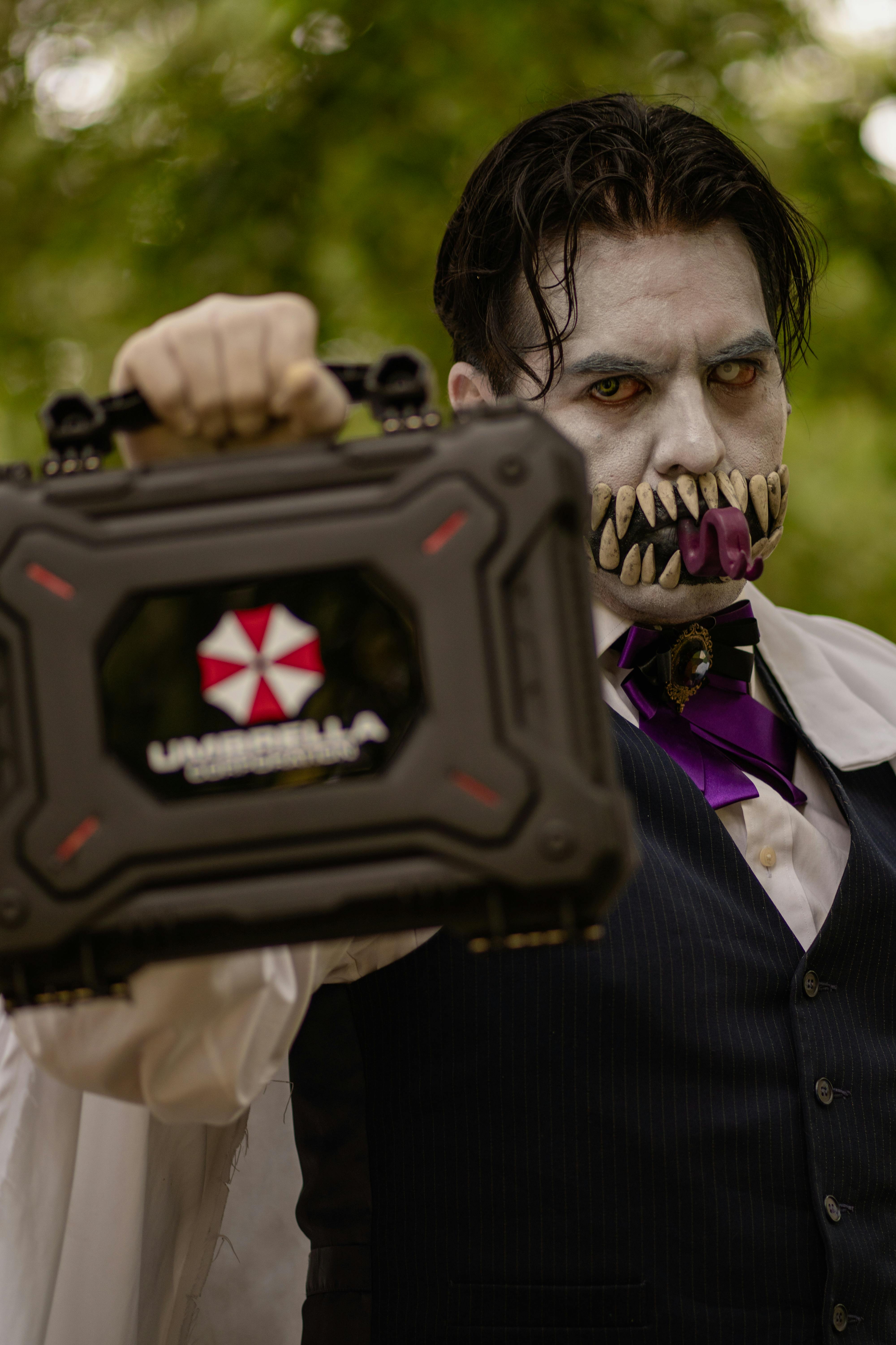 Ücretsiz Korkunç Makyaj Ve Kılıflı Cosplayer Stok Fotoğraflar