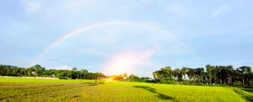 Free SUN rainbow Stock Photo