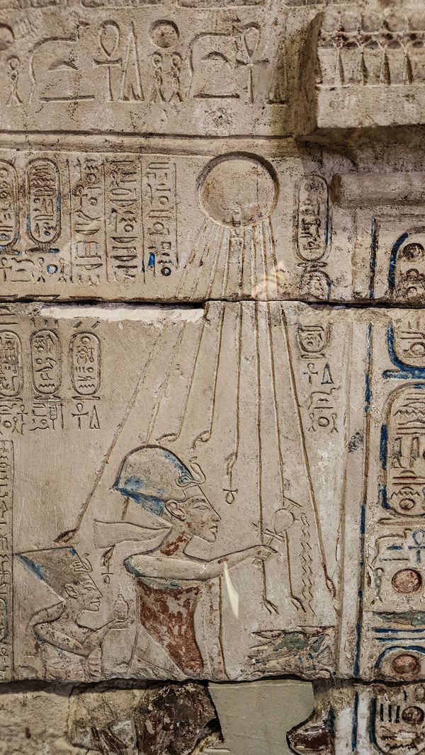 Ancient Egyptian Hieroglyphics Stone Relief · Free Stock Photo