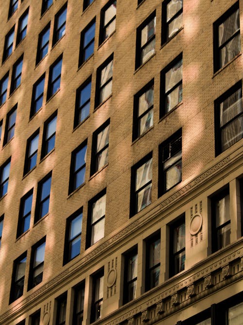 Free stock photo of apartment building, architectural detail, new york city