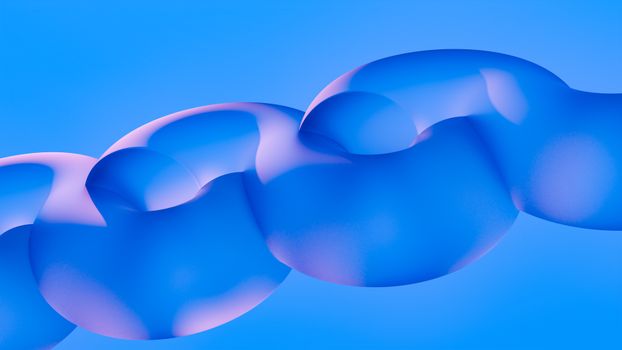 A vibrant abstract 3D art piece in blue and purple gradients, ideal for backgrounds.