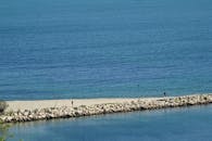 Serene Coastal Landscape with Calm Seashore