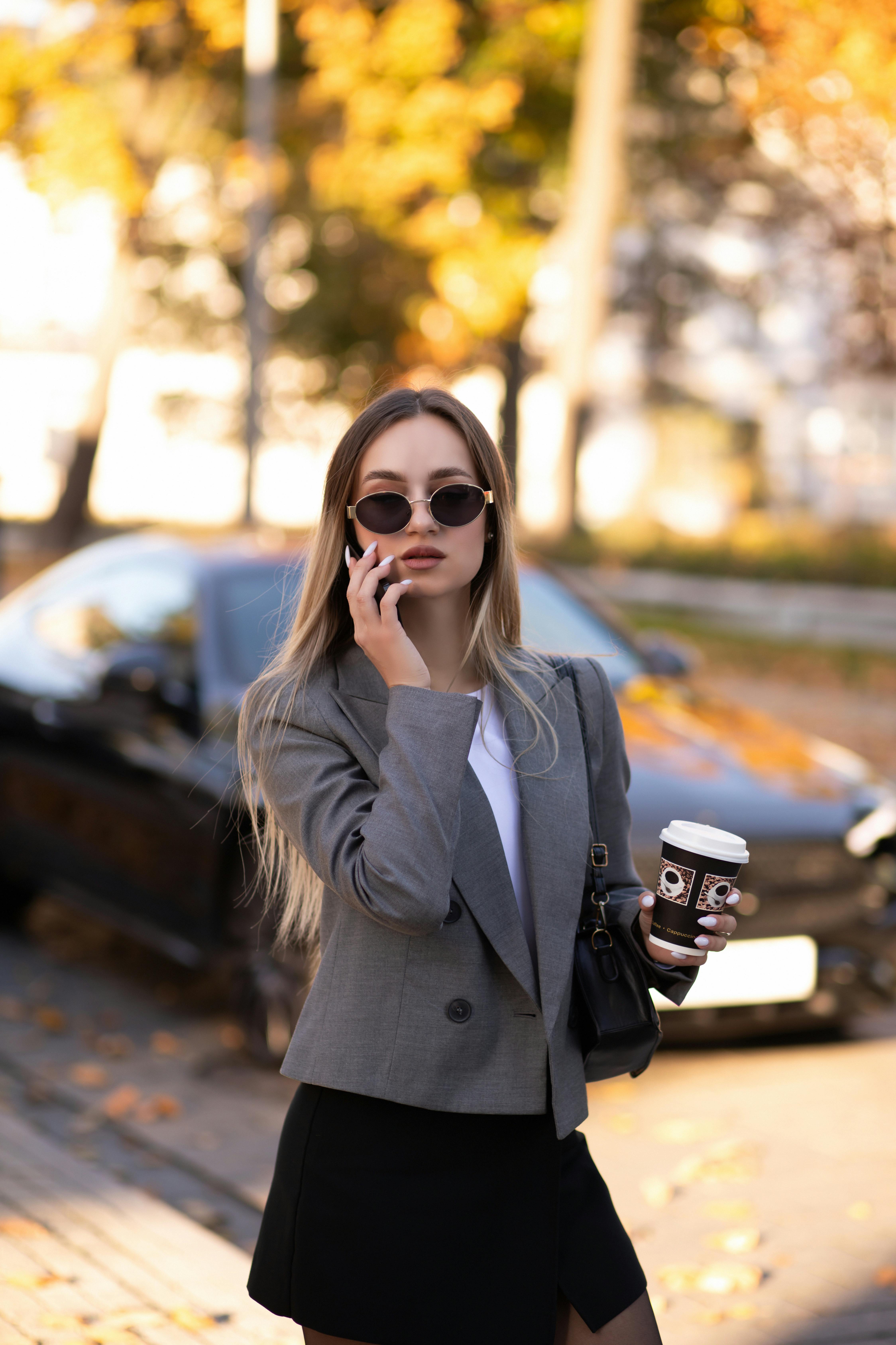 집 밖의, 가을, 가을 패션, 거리,