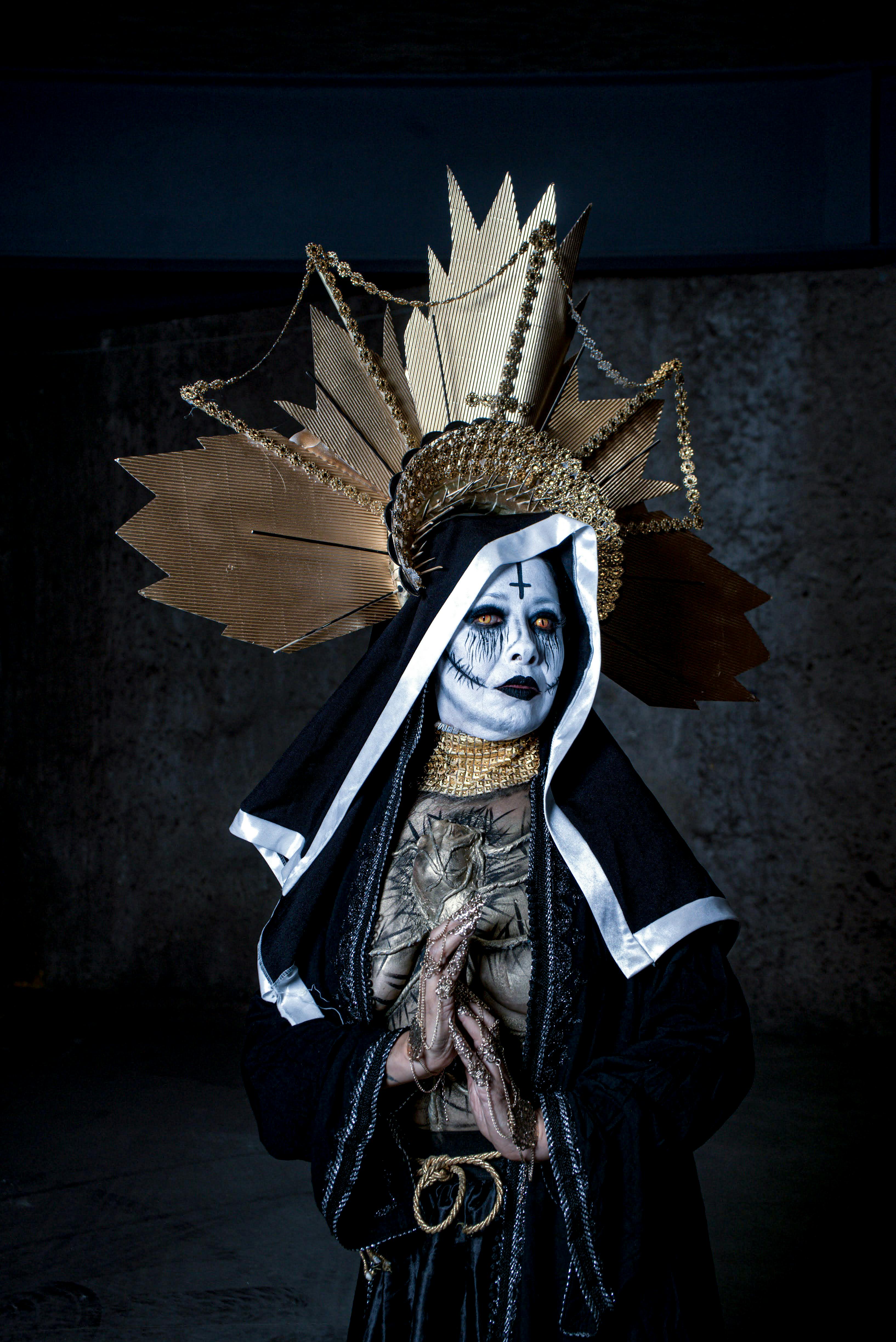 Gratuit Costum Dramatic Portret Al Personajului Teatral Fotografie de stoc