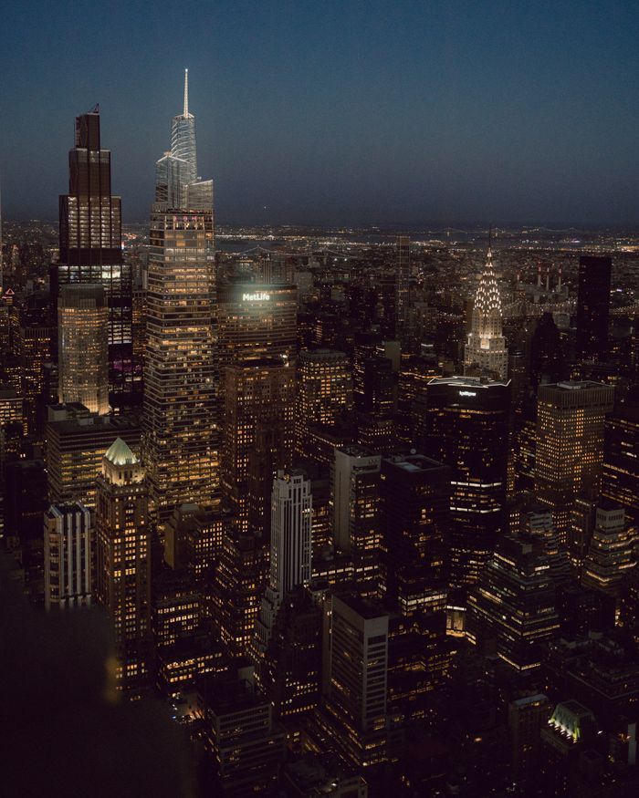 New York City skyline at night