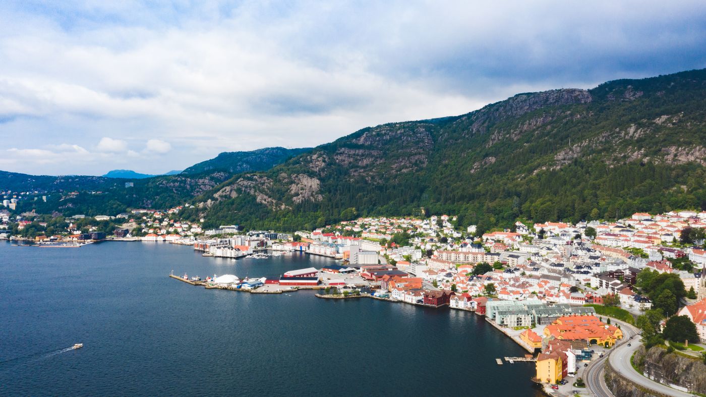 Bergen en Norvège