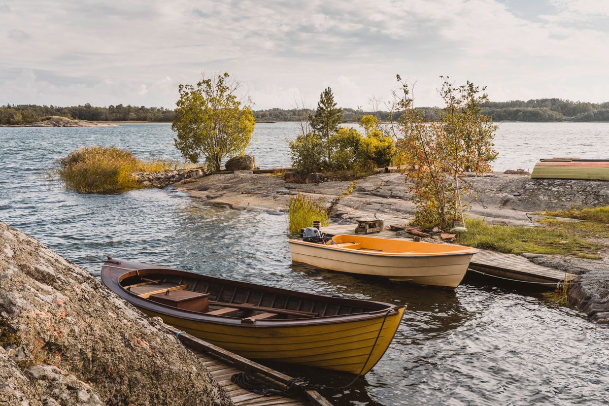 Bărci în arhipelagul Turku, Finlanda