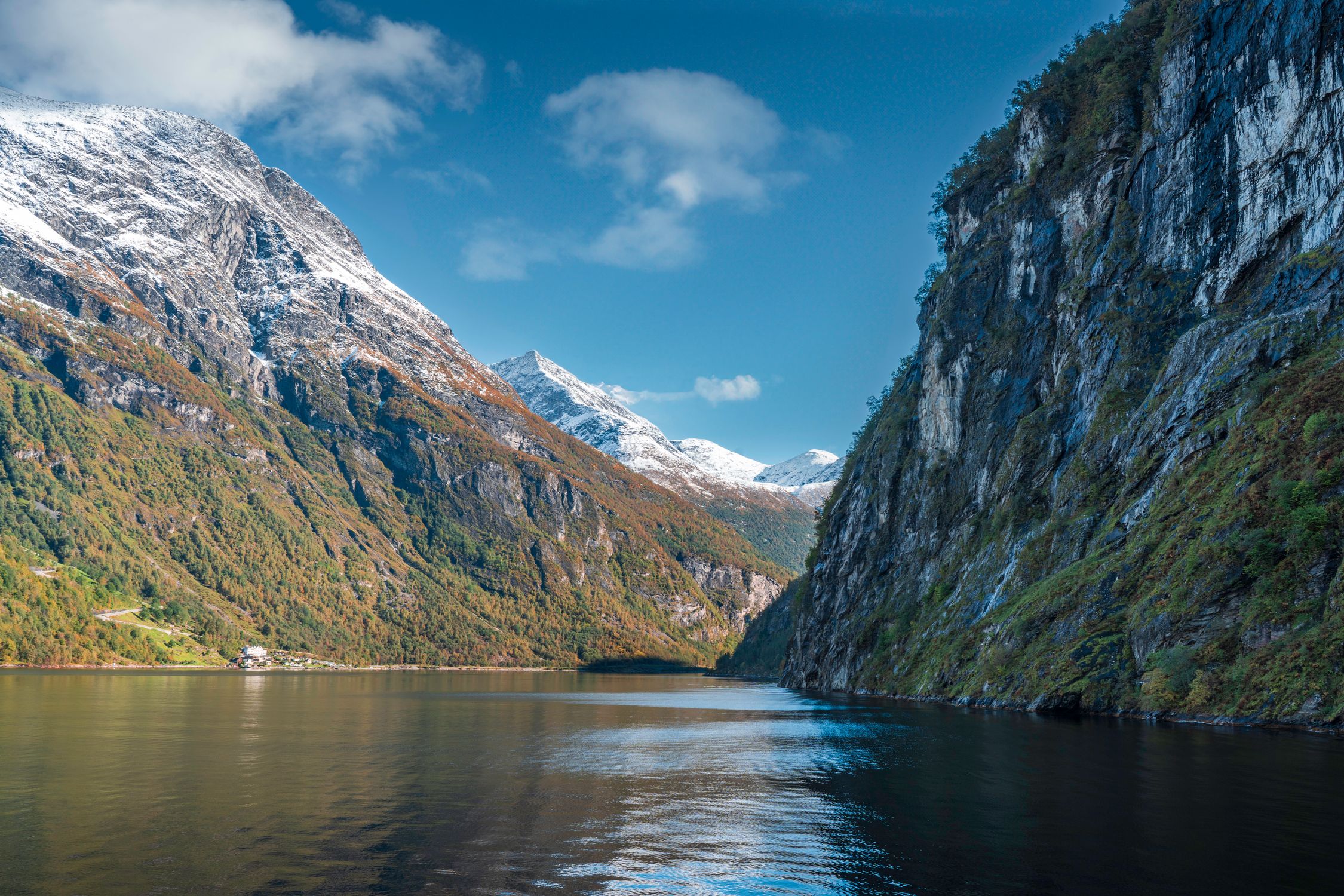 Norway Fall Stunning Norwegian Fjord Landscape in Autumn · Free Stock Photo