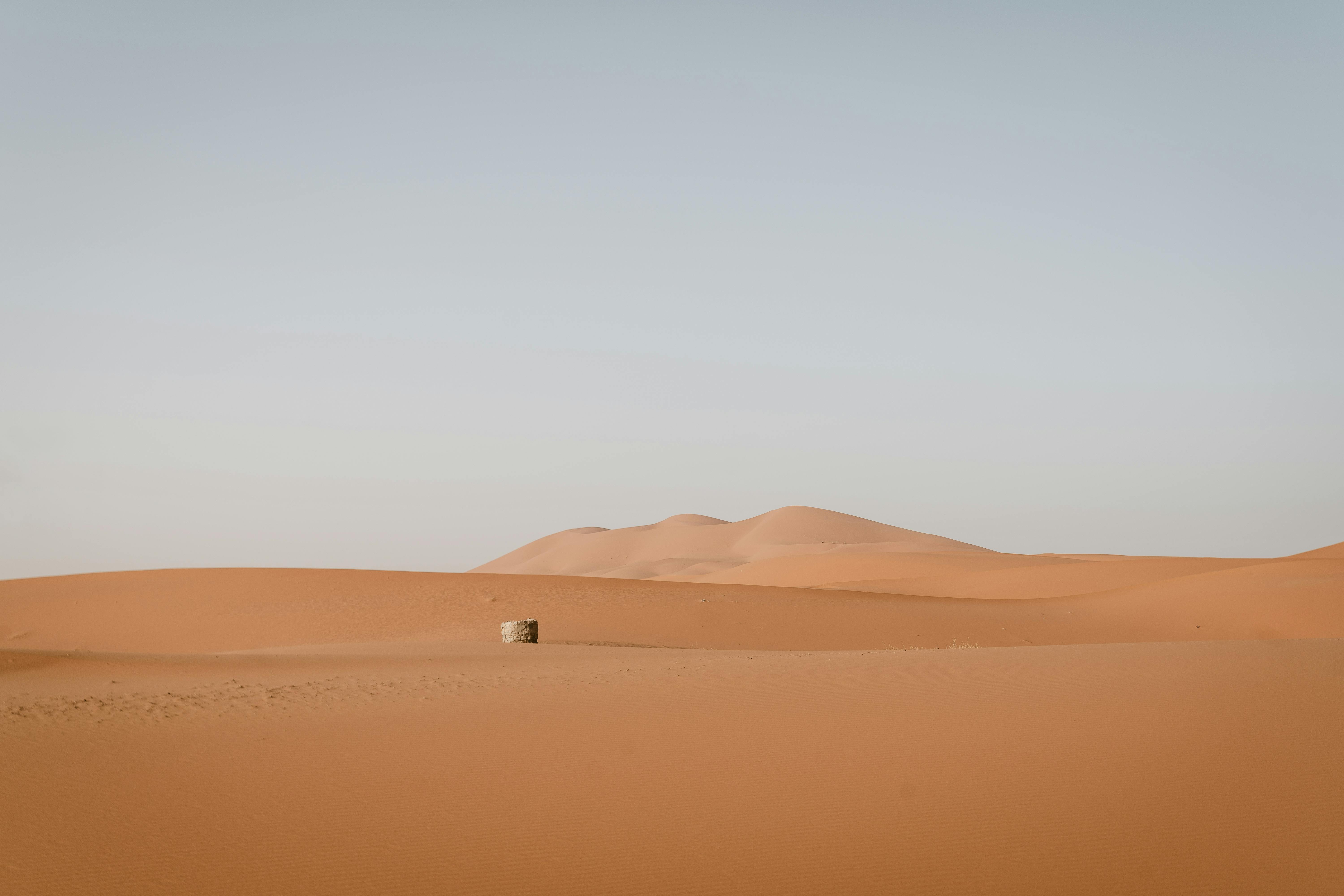 Kostnadsfria Lugna Sanddyner I Saharaöknen Stock foto