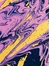 Abstract Painting Of Mixing Colors