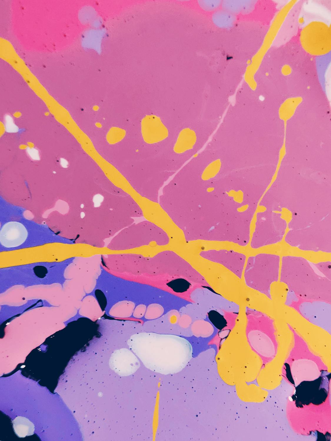 Assorted Colored Paint Spills