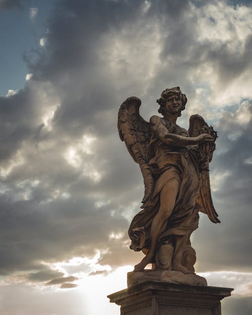 Winged Human Statue