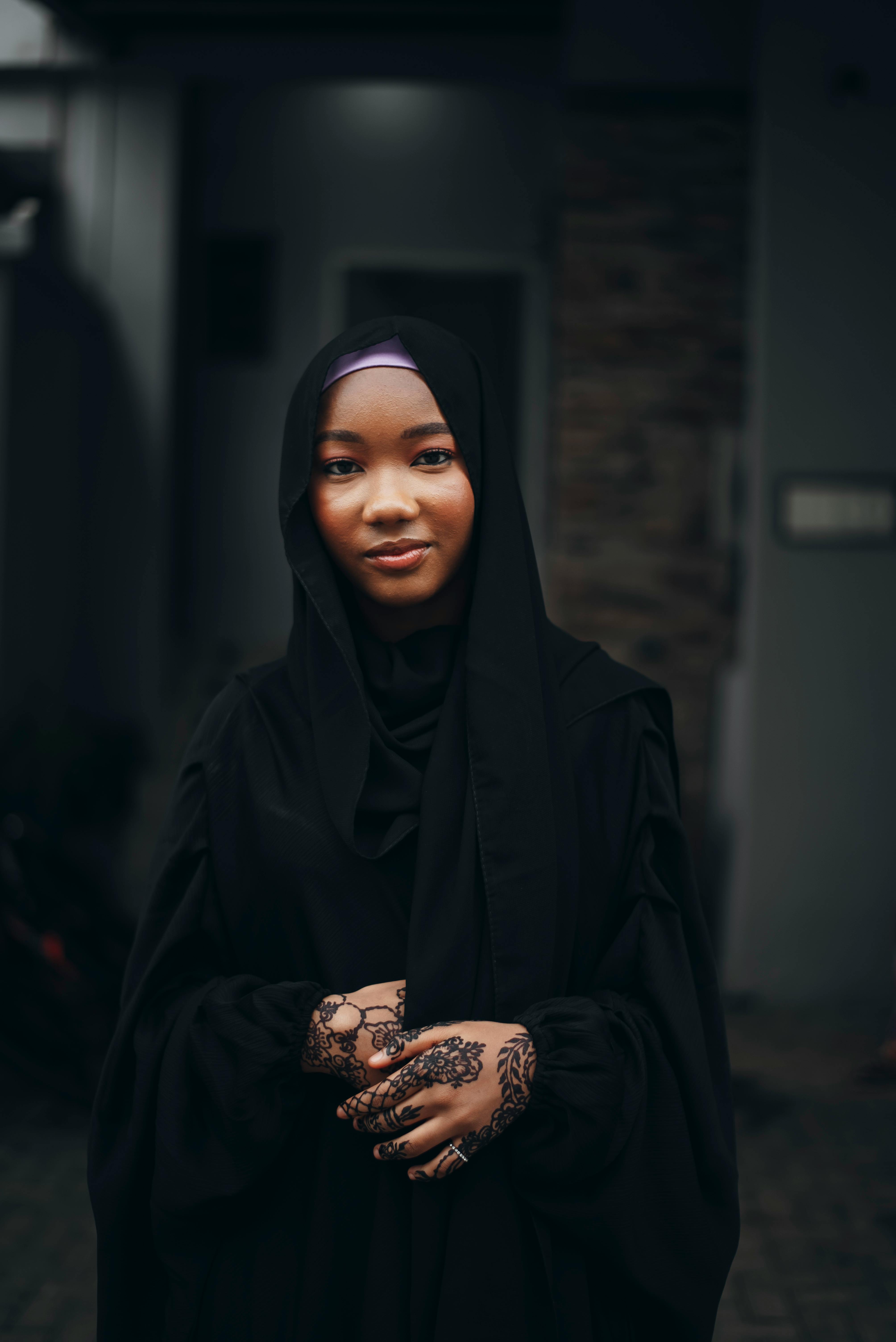 beautiful black hijab