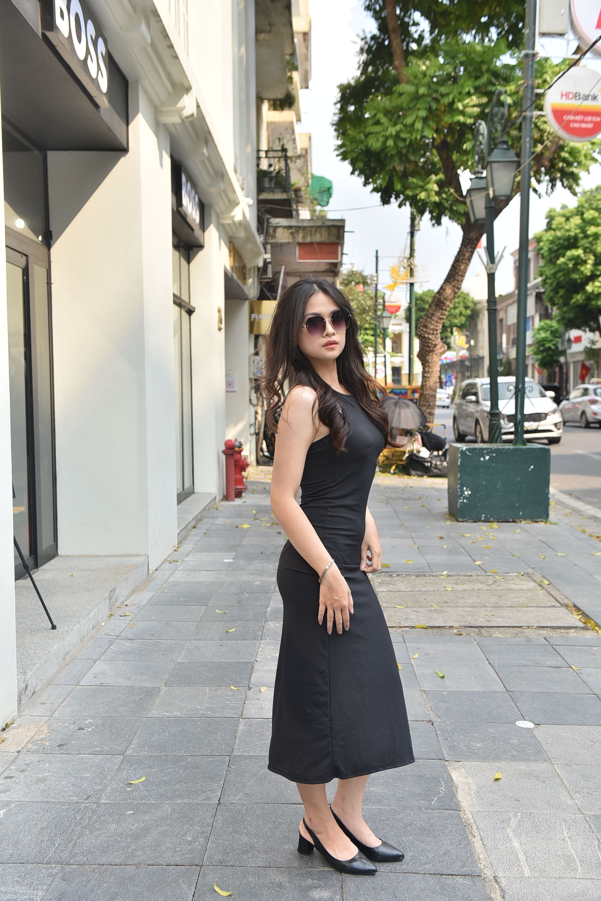 Vestido Midi Canelado