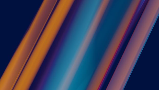 Dynamic abstract background with vibrant blue and orange neon lightwaves flowing diagonally.