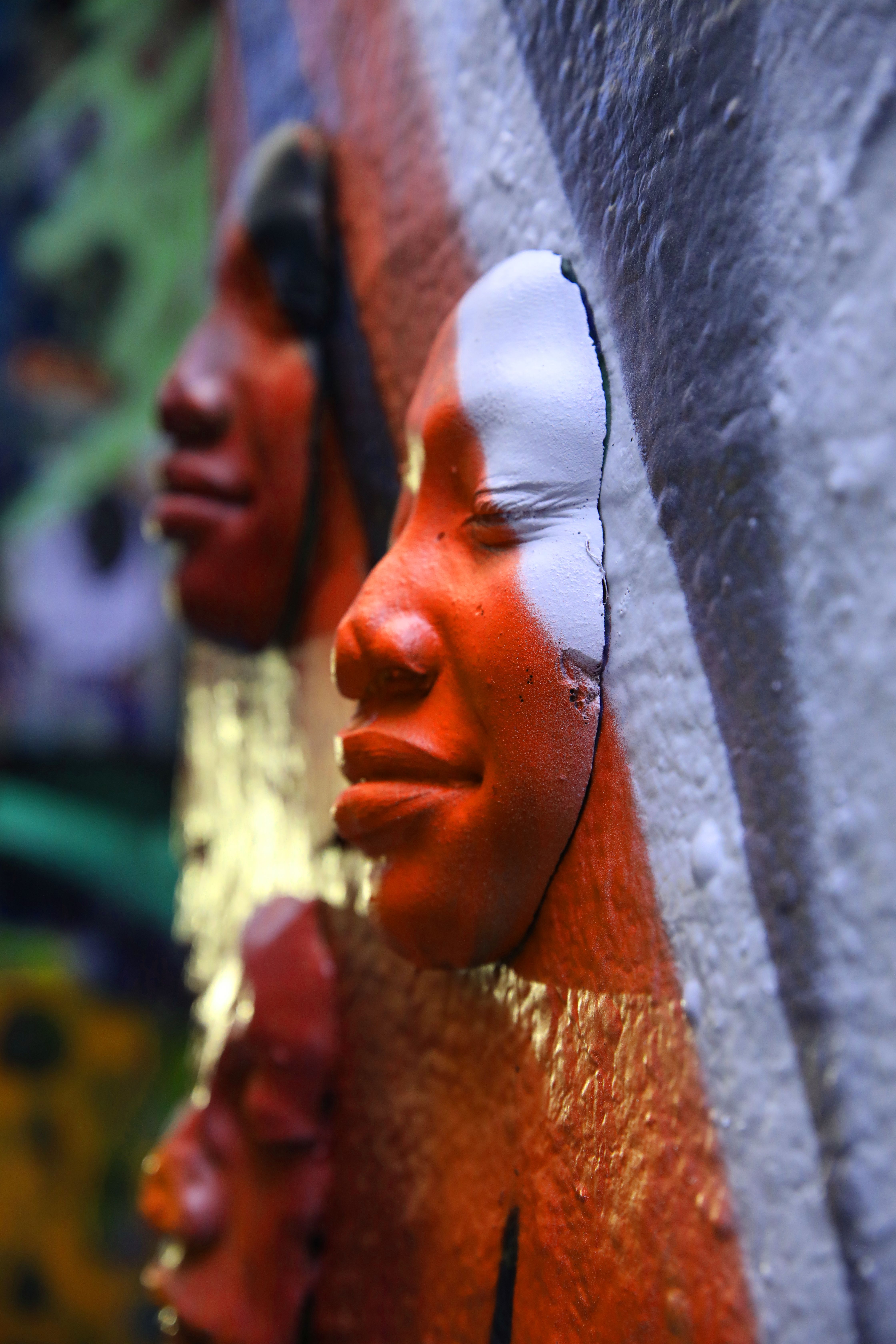 Bust Mid-relief Mural Painting · Free Stock Photo