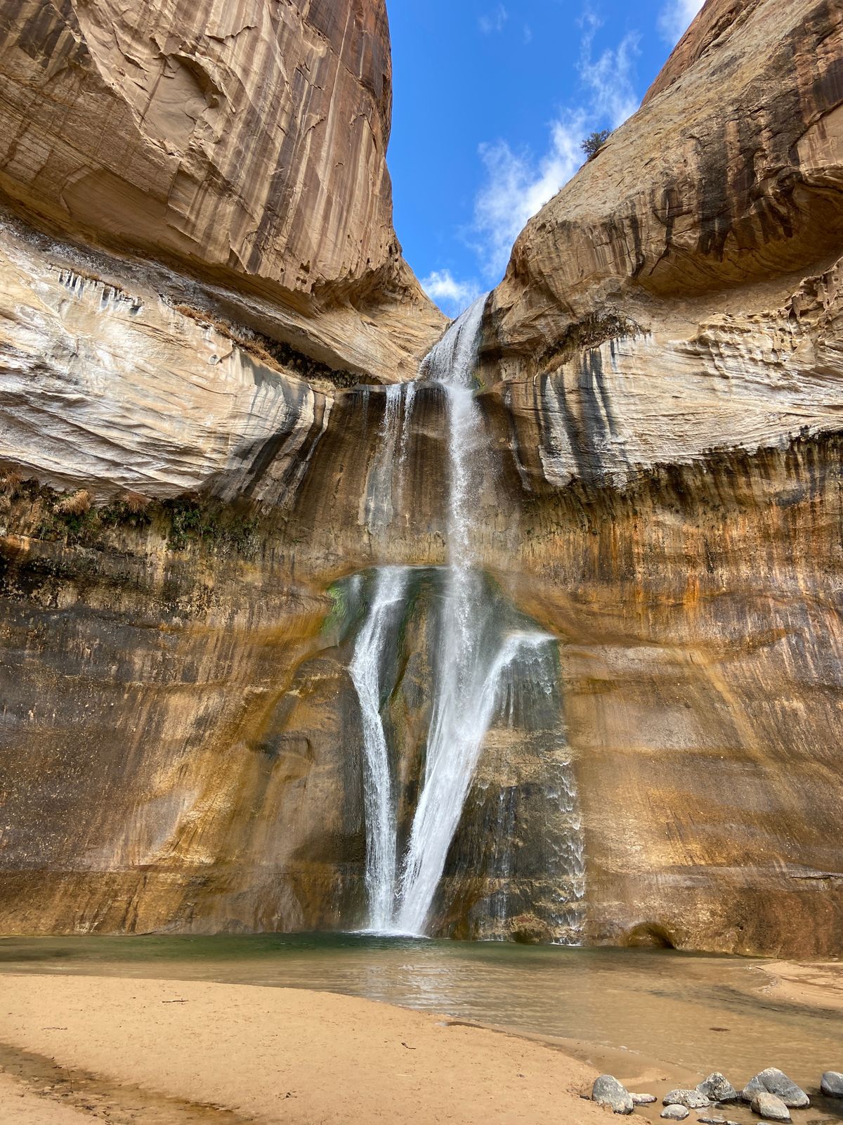 Lower Calf Creek Falls red rock waterfall