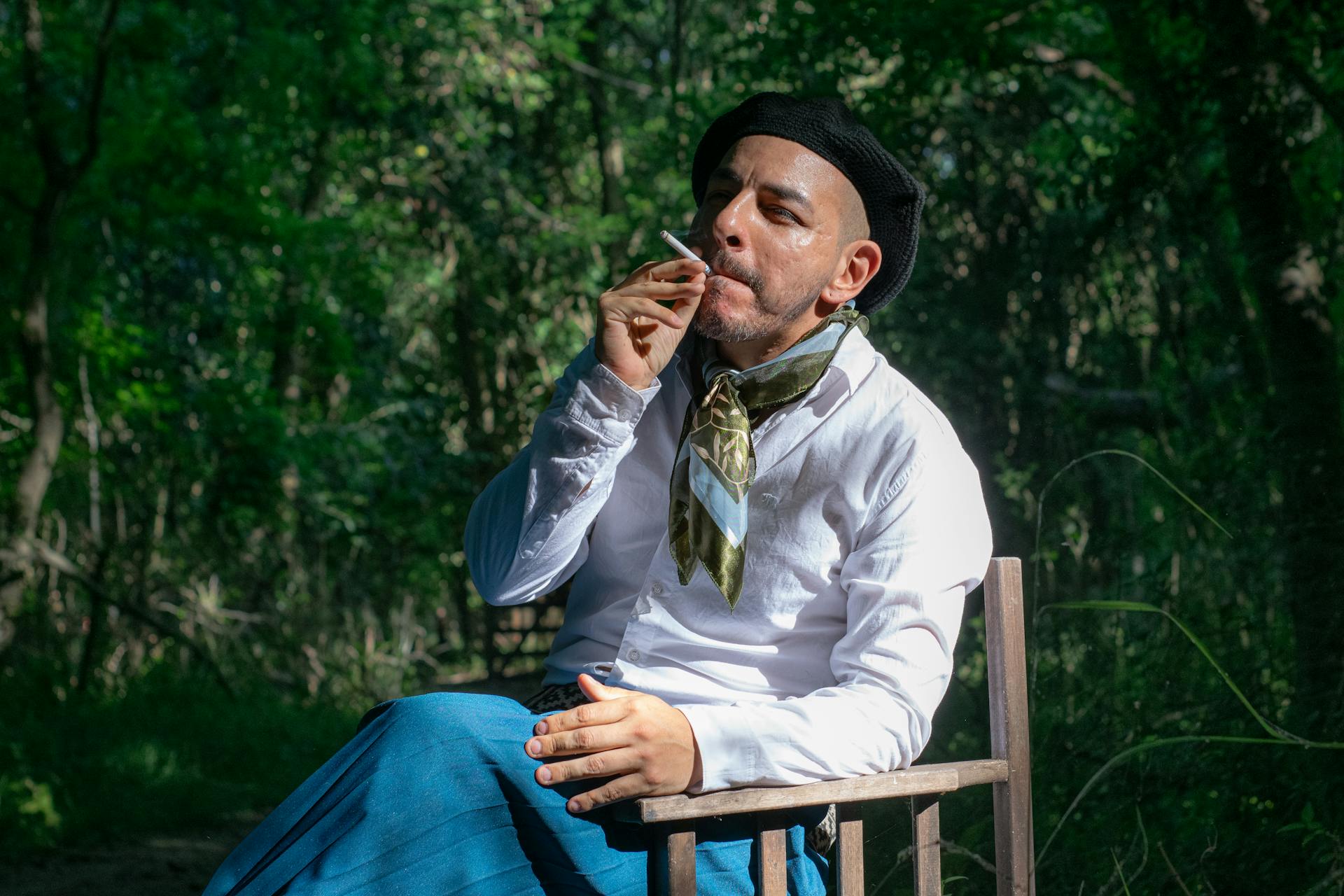 Gaucho Smoking in Chascomús Argentina