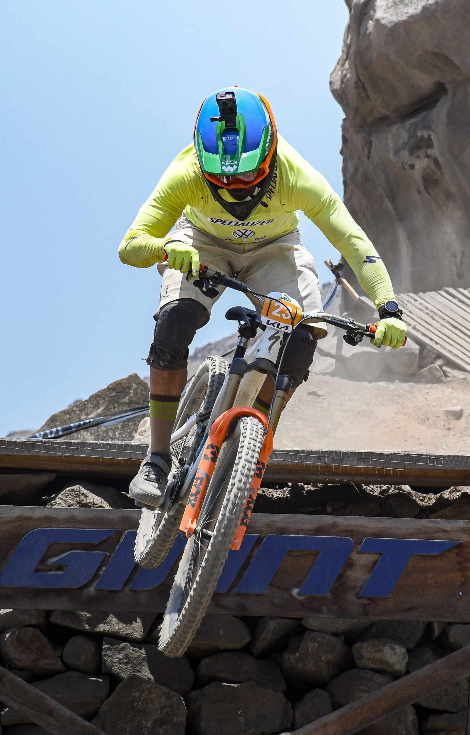 Mtb Rider Person A Person on a Mountain Bike Mid Air · Free Stock Photo