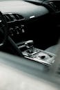 Modern Luxury Car Interior with Gear Shift