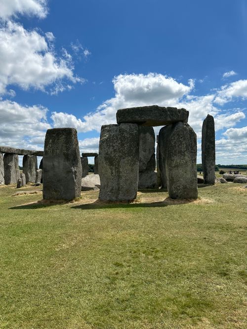 Free Explore the historic Stonehenge under a clear blue sky in England's Wiltshire countryside. Stock Photo