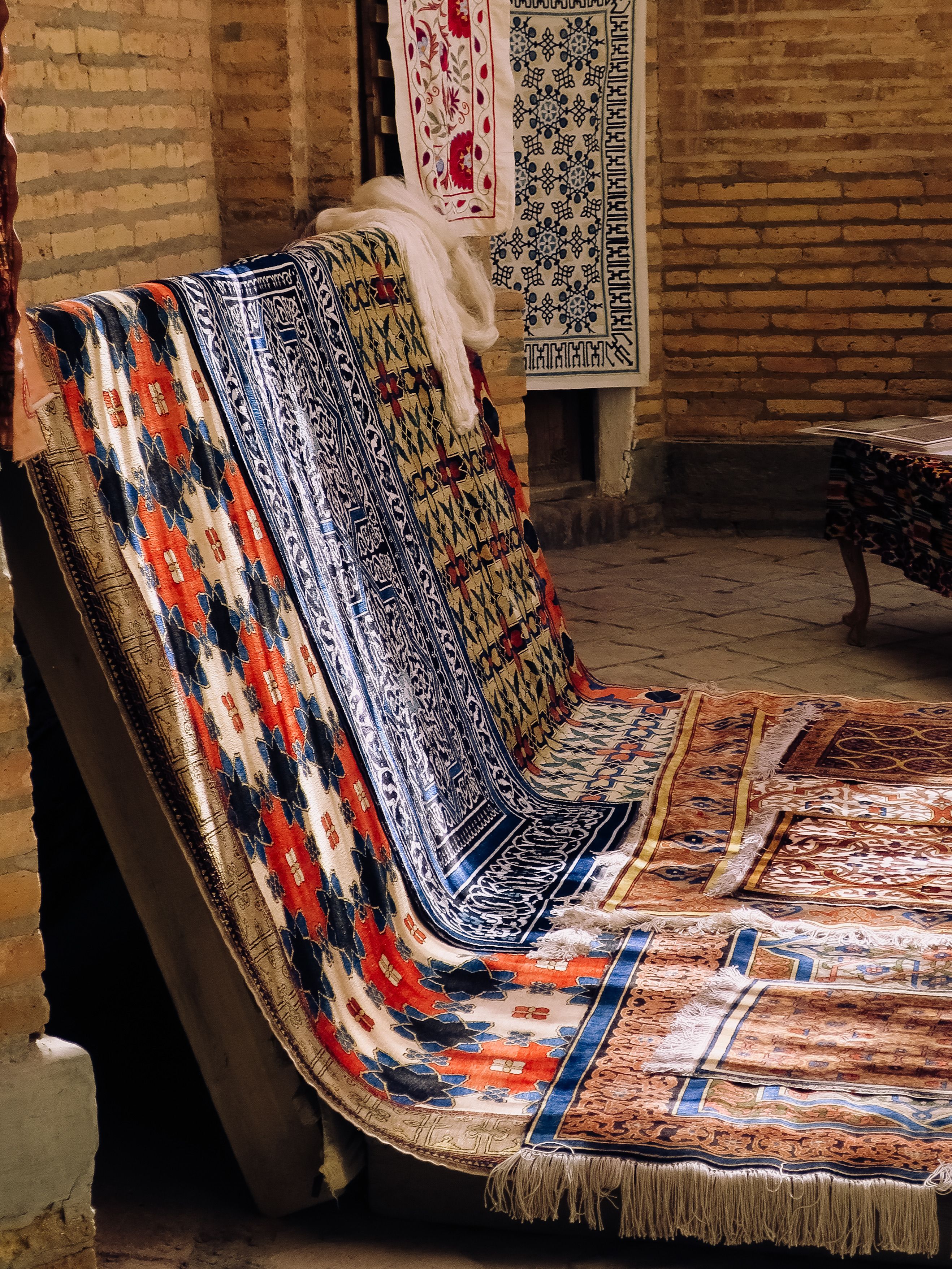 Traditional rug texture and detailed pattern