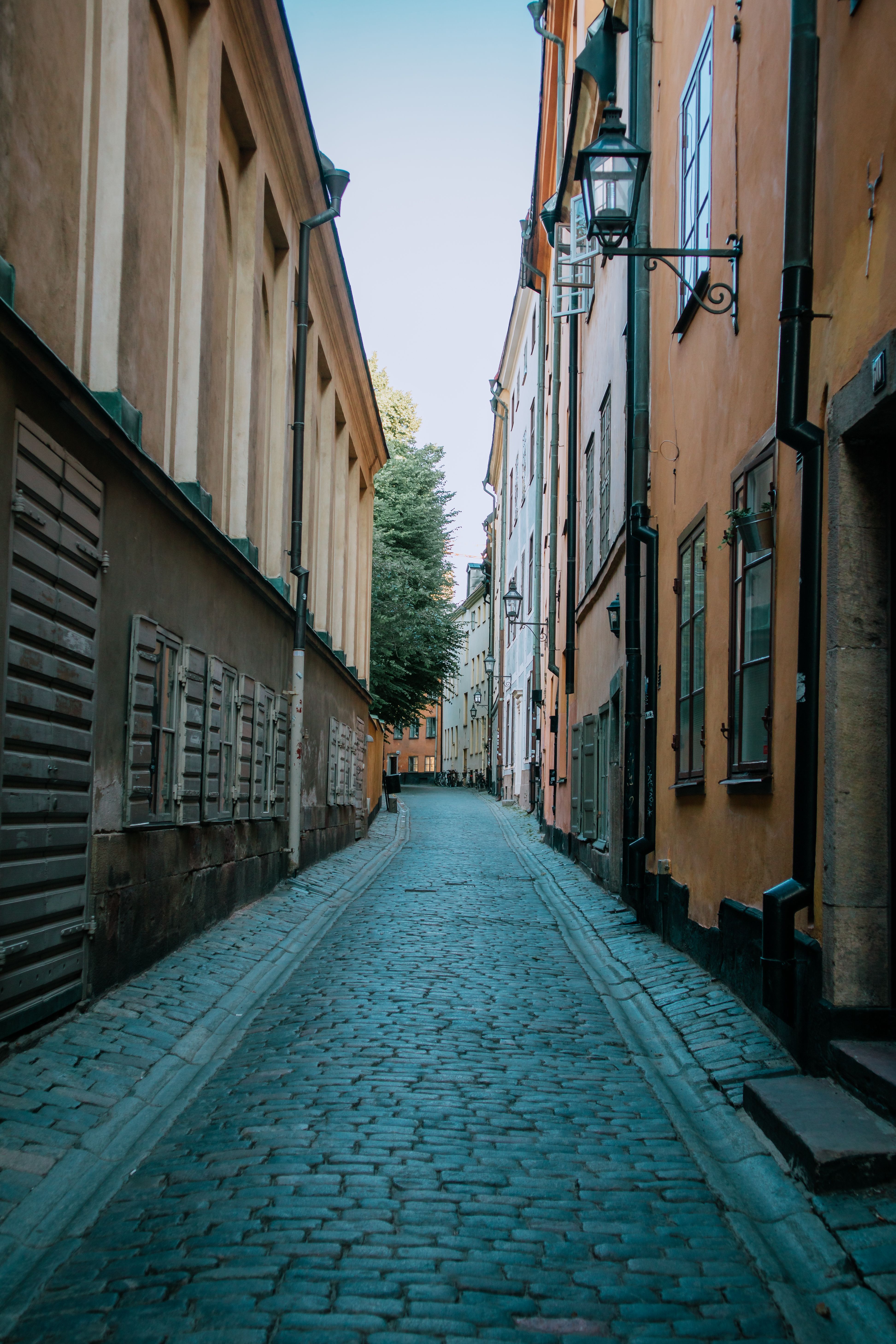 Charming Empty Cobblestone Alley in Old City · Free Stock Photo