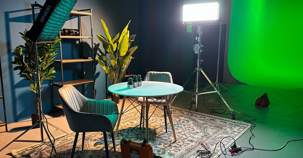 Well-Lit Modern Indoor Filming Studio Setup · Free Stock Photo