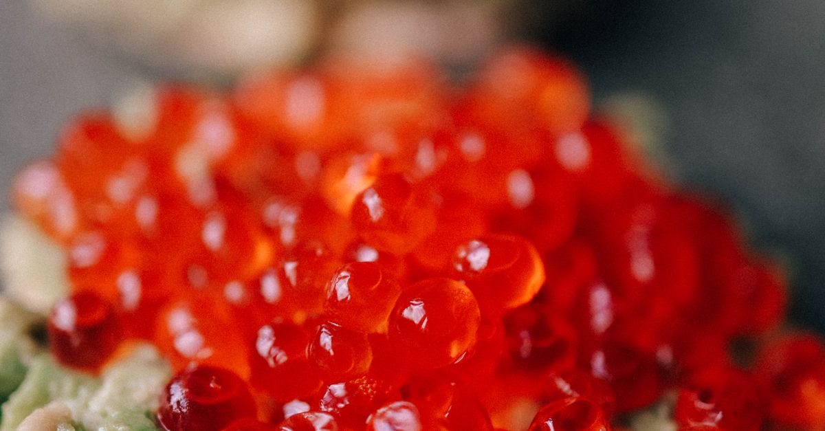 Fish Roe Toast Close-up Photo of Avocado and Salmon Roe Toast · Free Stock Photo