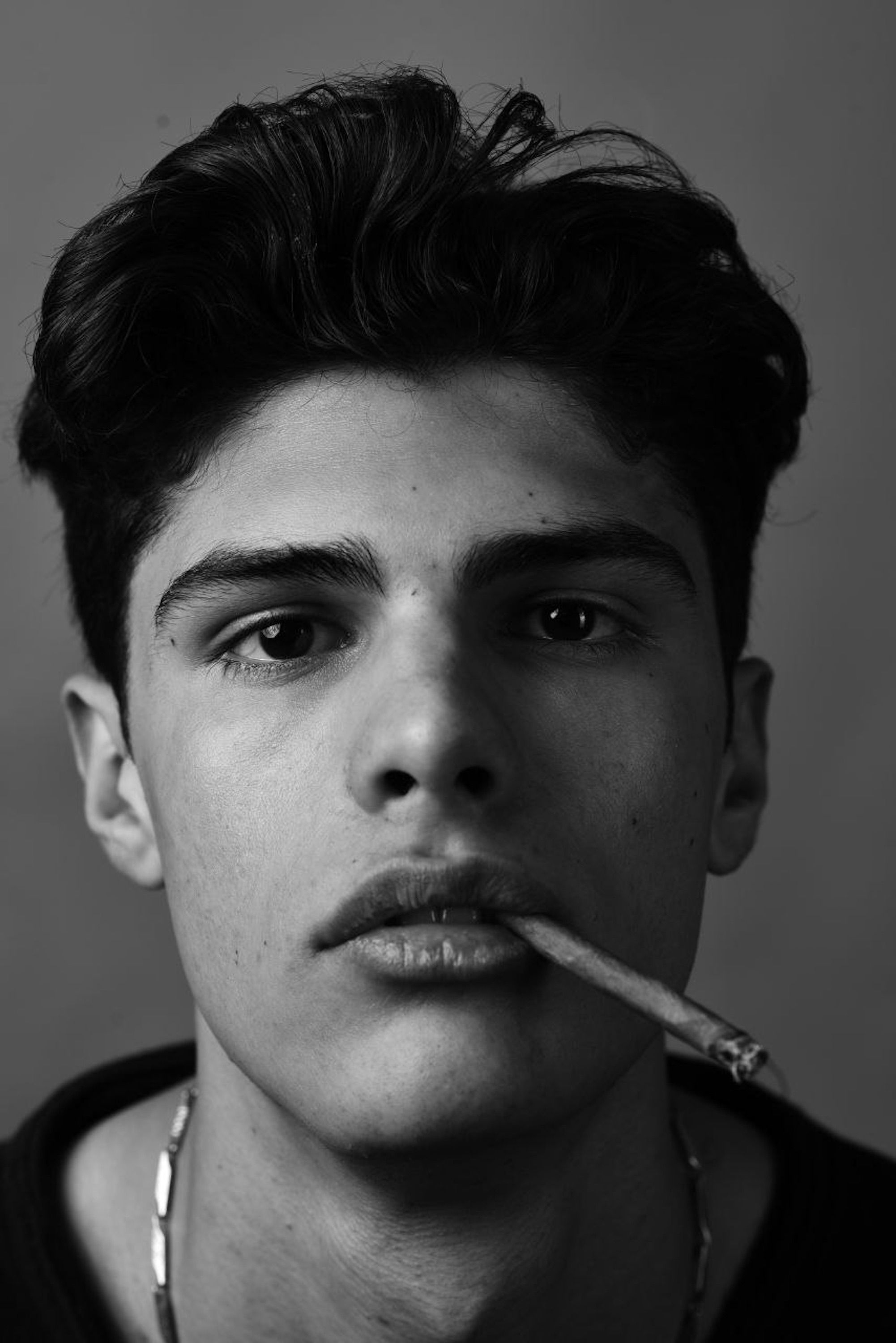 Black and White Portrait of a Young Man · Free Stock Photo