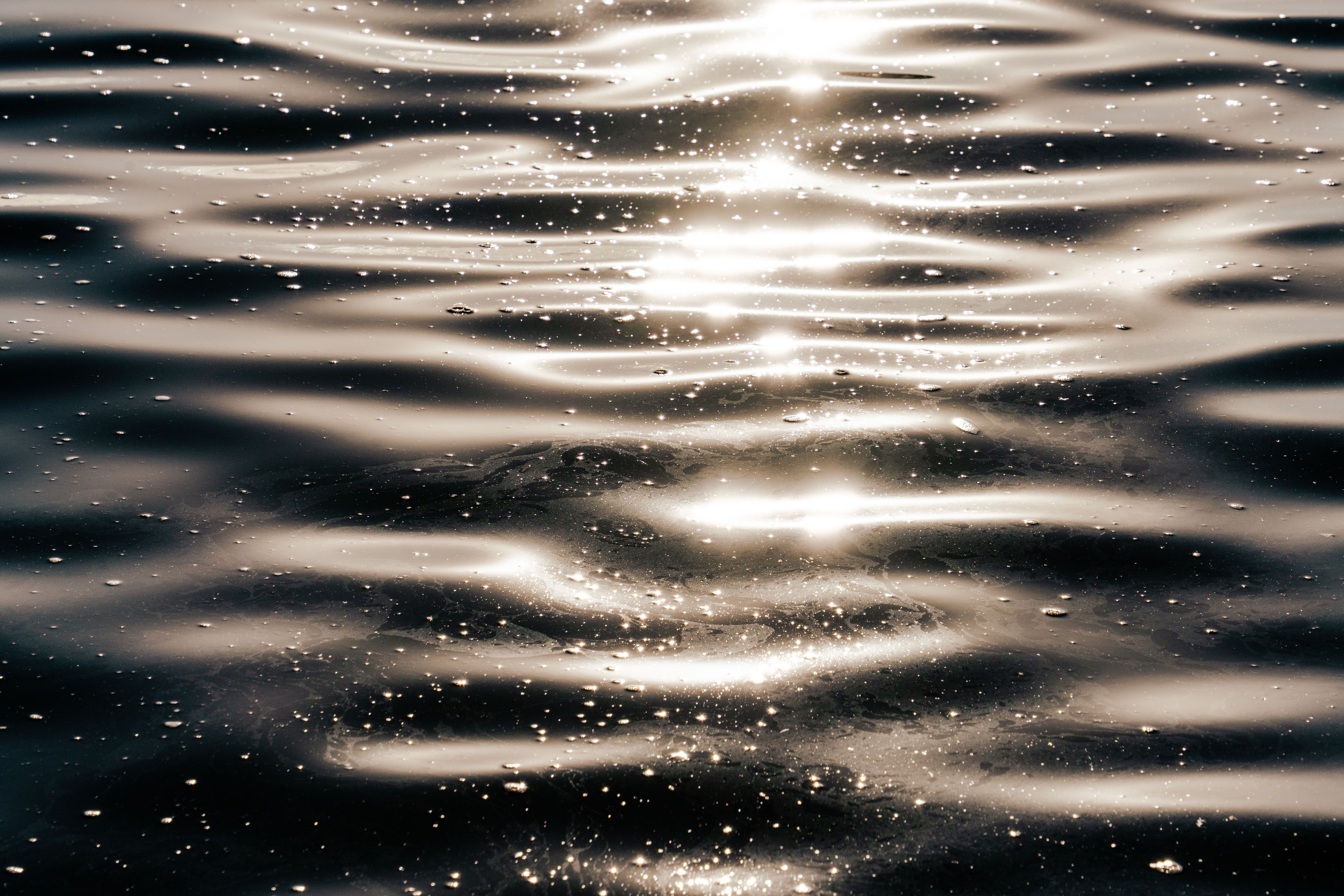 Reflections on Sunlit Rippling Water Surface · Free Stock Photo