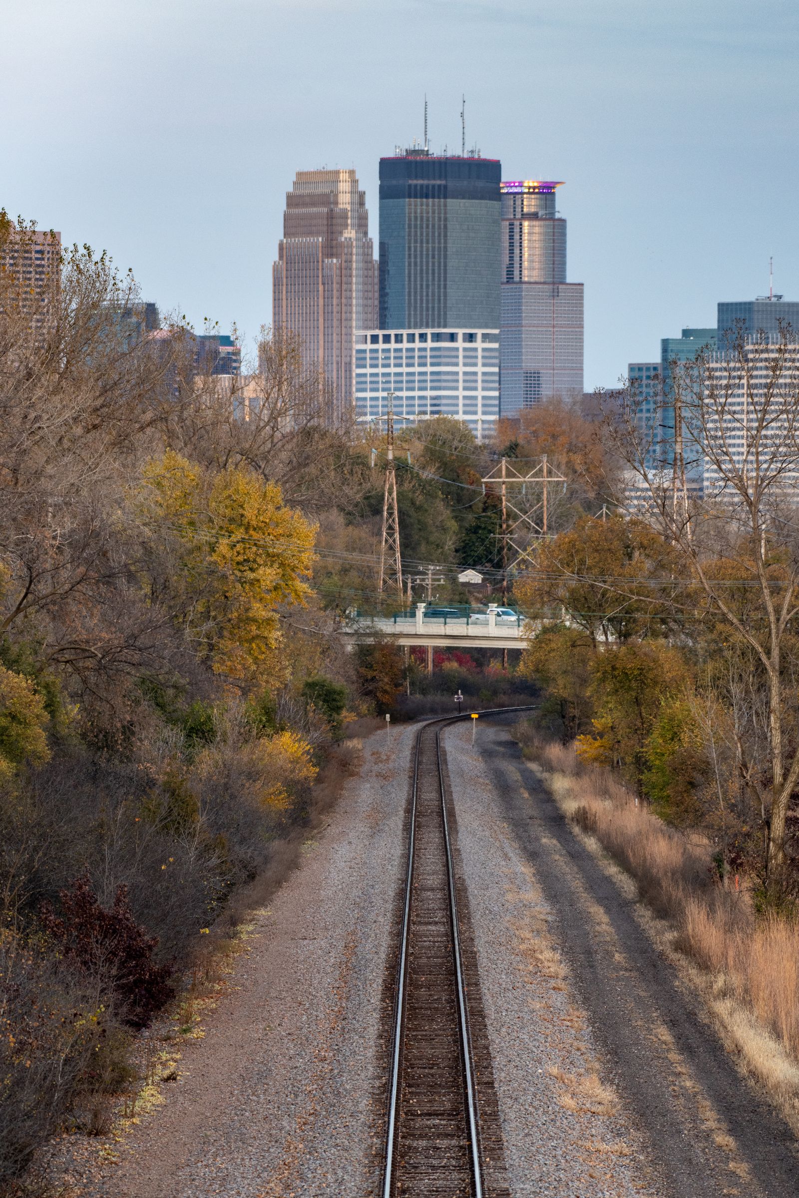 Minneapolis skyline beyond the river corridor, the view I'd be happy to end a Twin Cities weekend on