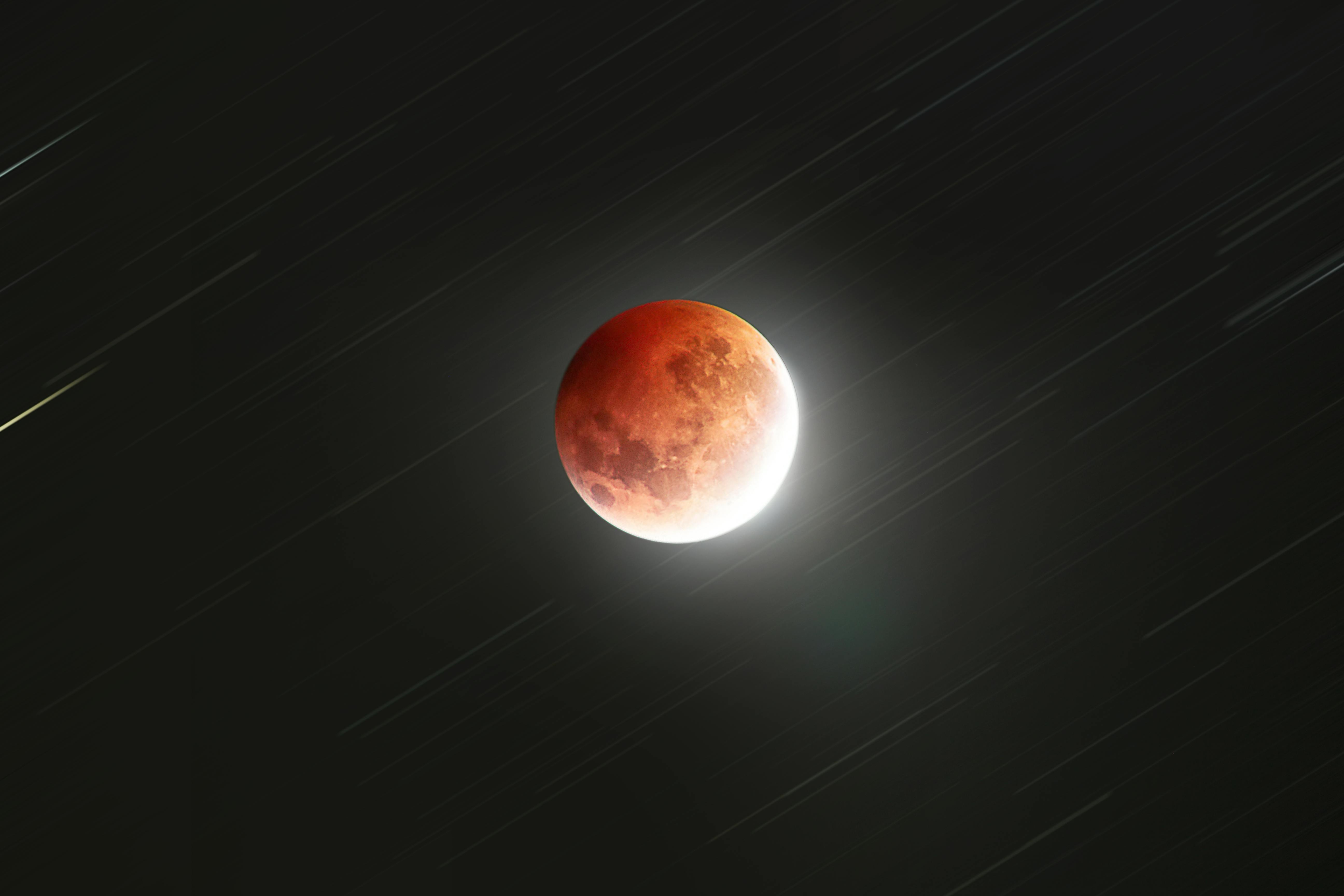 Stunning Blood Moon Eclipse Over New Zealand Sky · Free Stock Photo, image size:1125x750