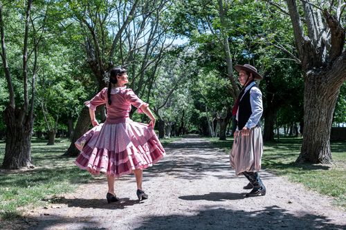 Free Celebrate Argentine culture with a vibrant rural dance scene in Chascomús. Stock Photo