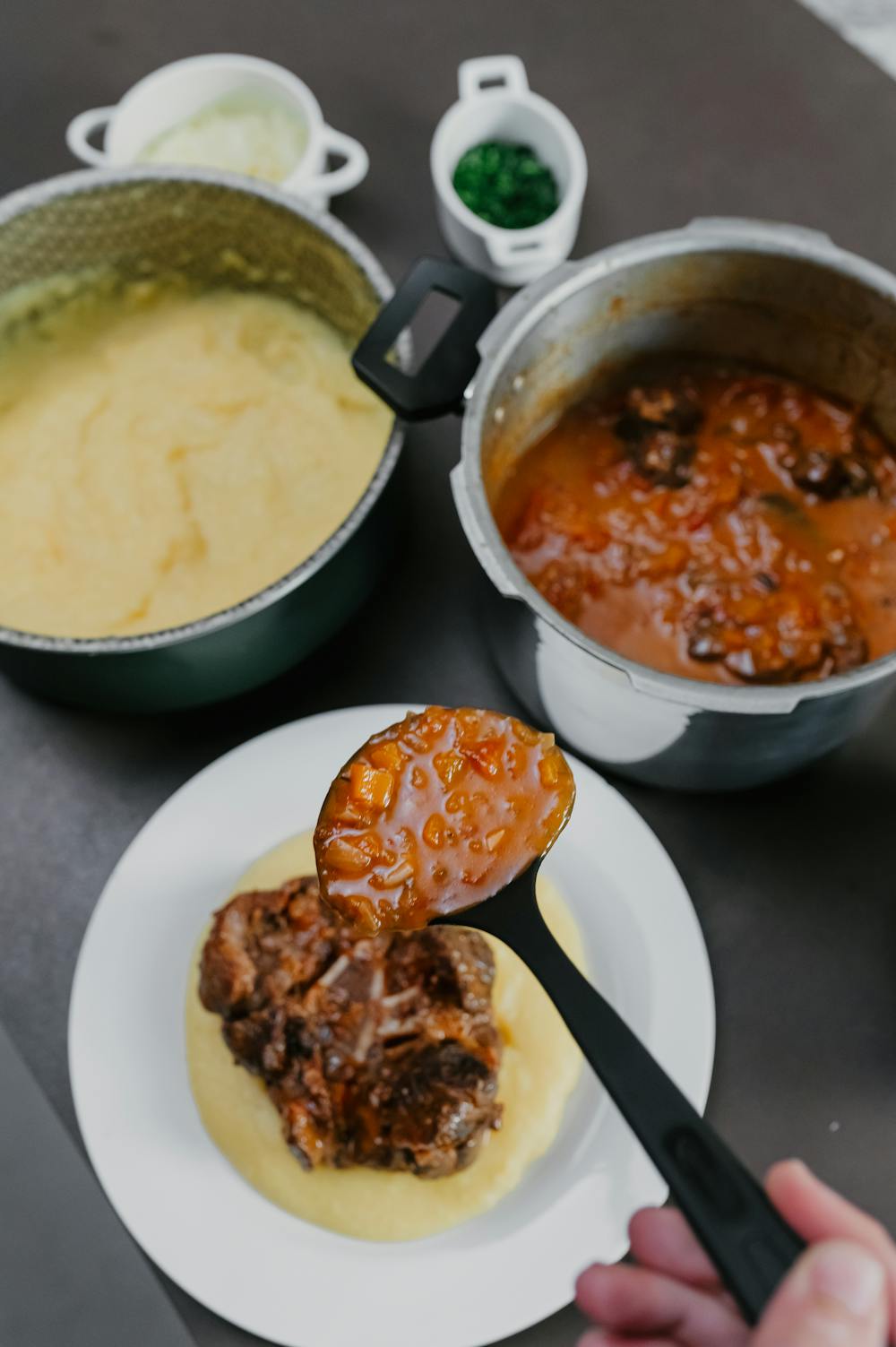 Beef Stew with Mashed Potatoes