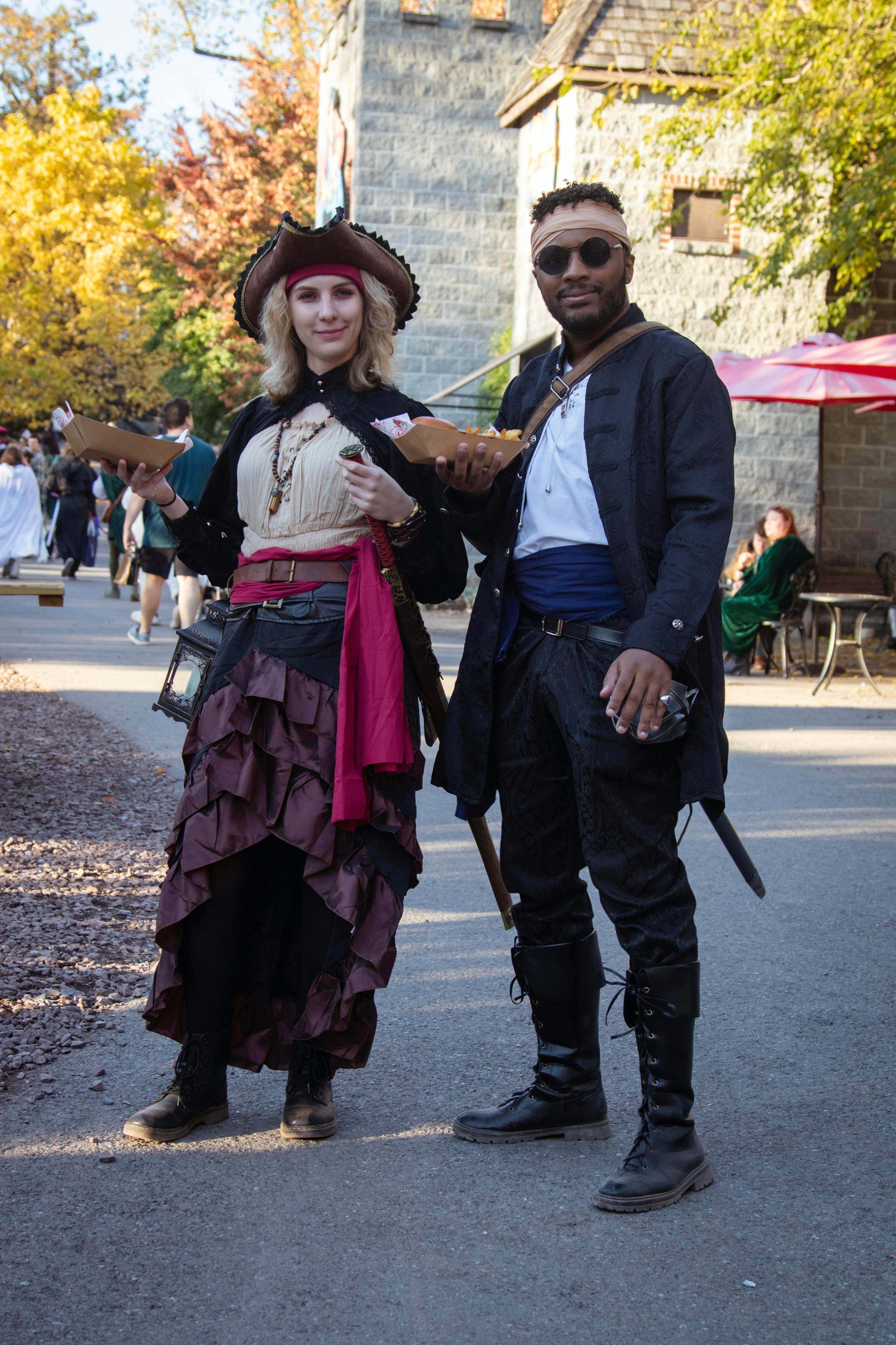 couple at autumn festival fair