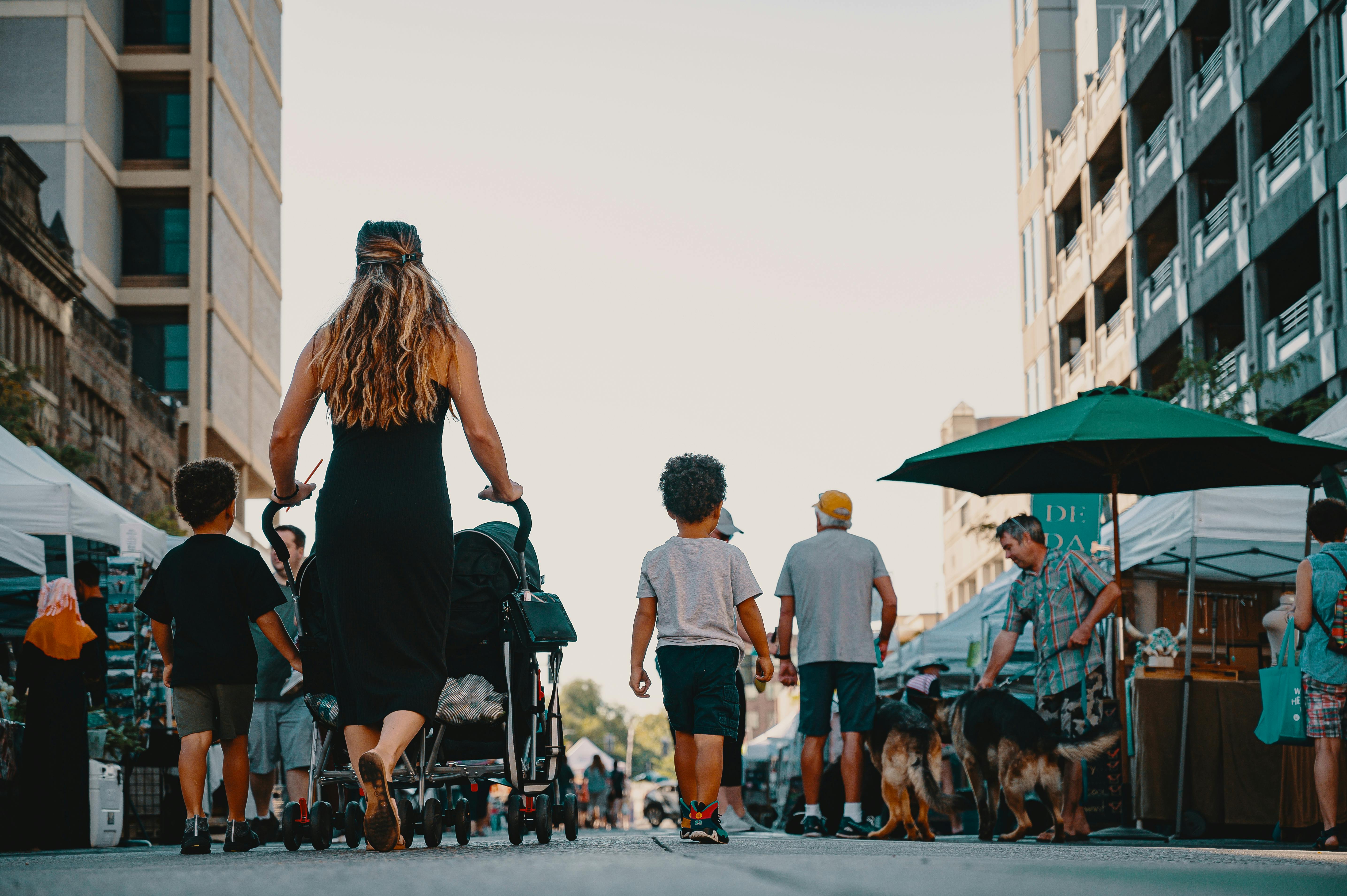 People Walking on Street · Free Stock Photo