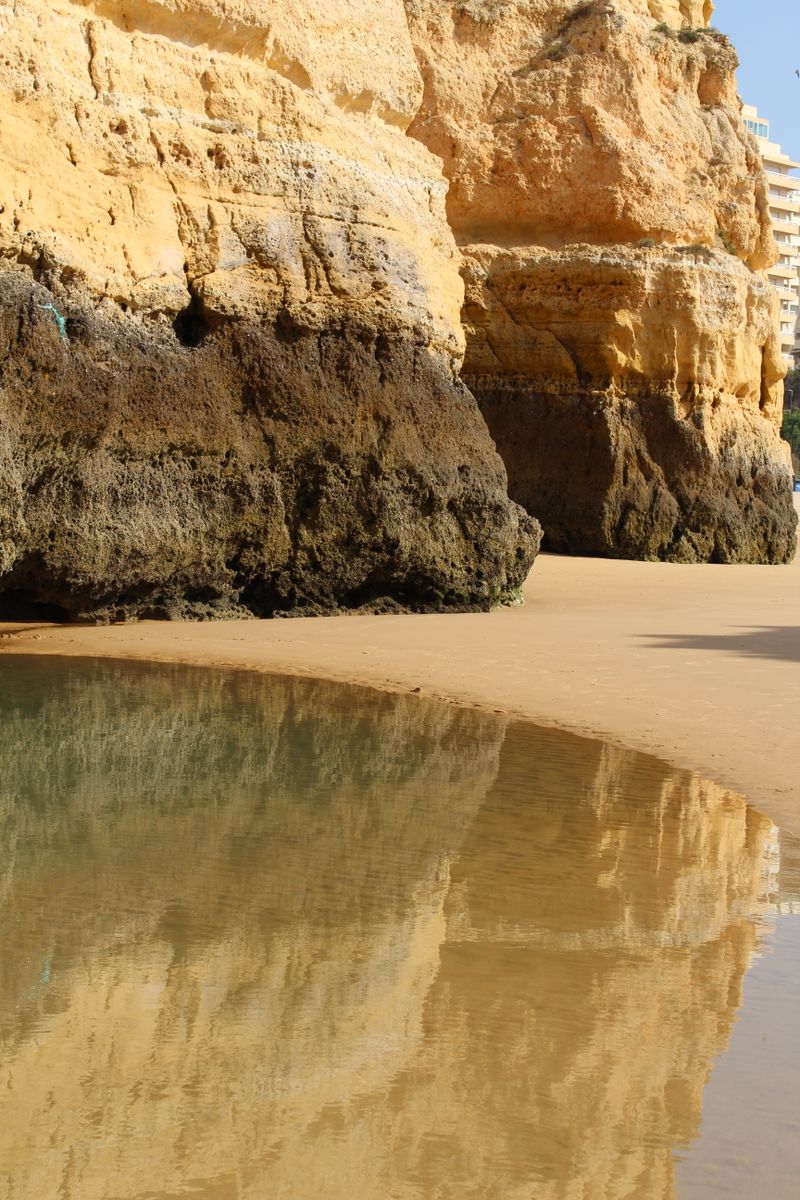 Algarve coastal cliffs in Portugal