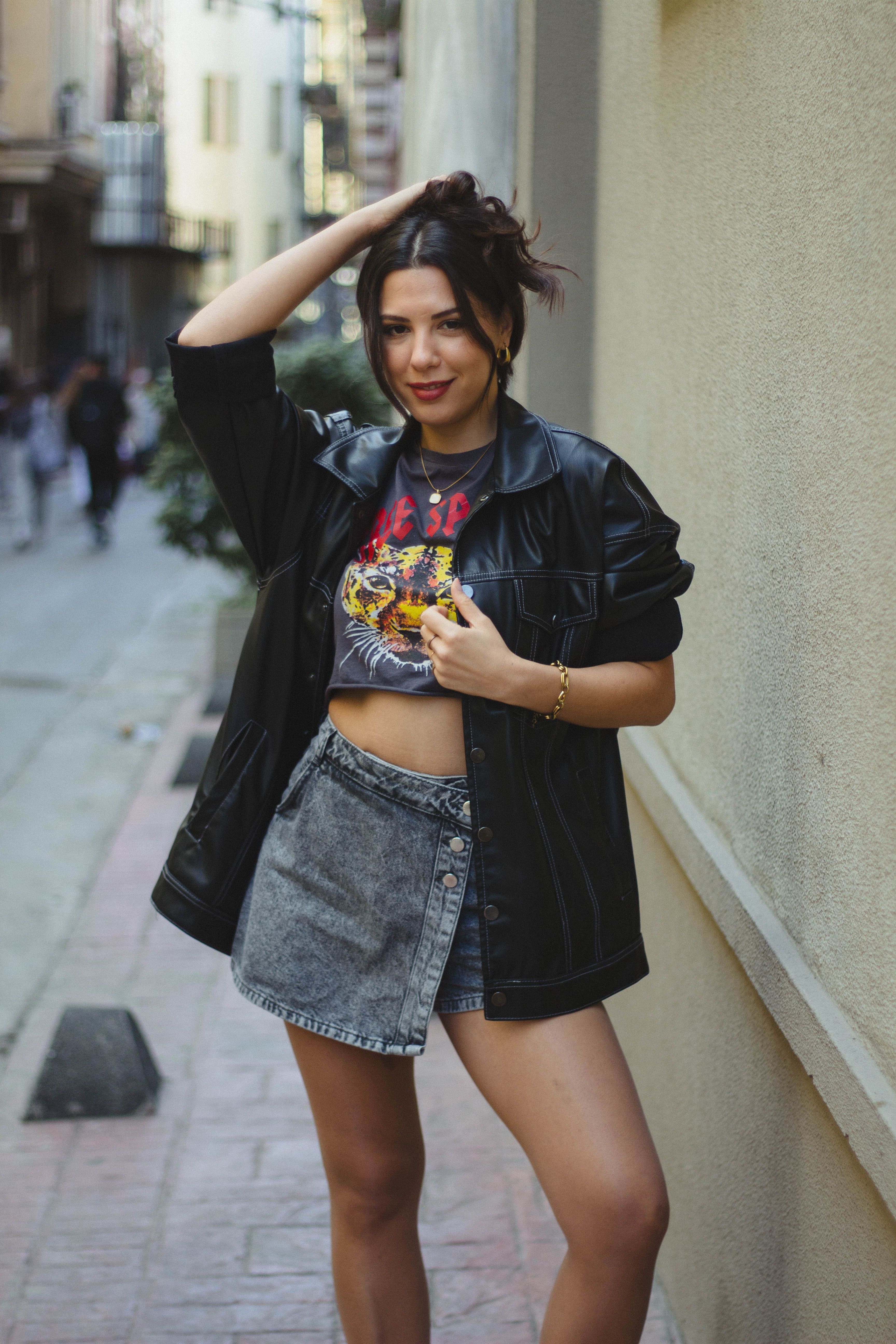 Saia Jeans Longa