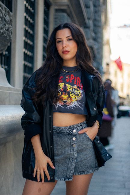 Saia Jeans Curta