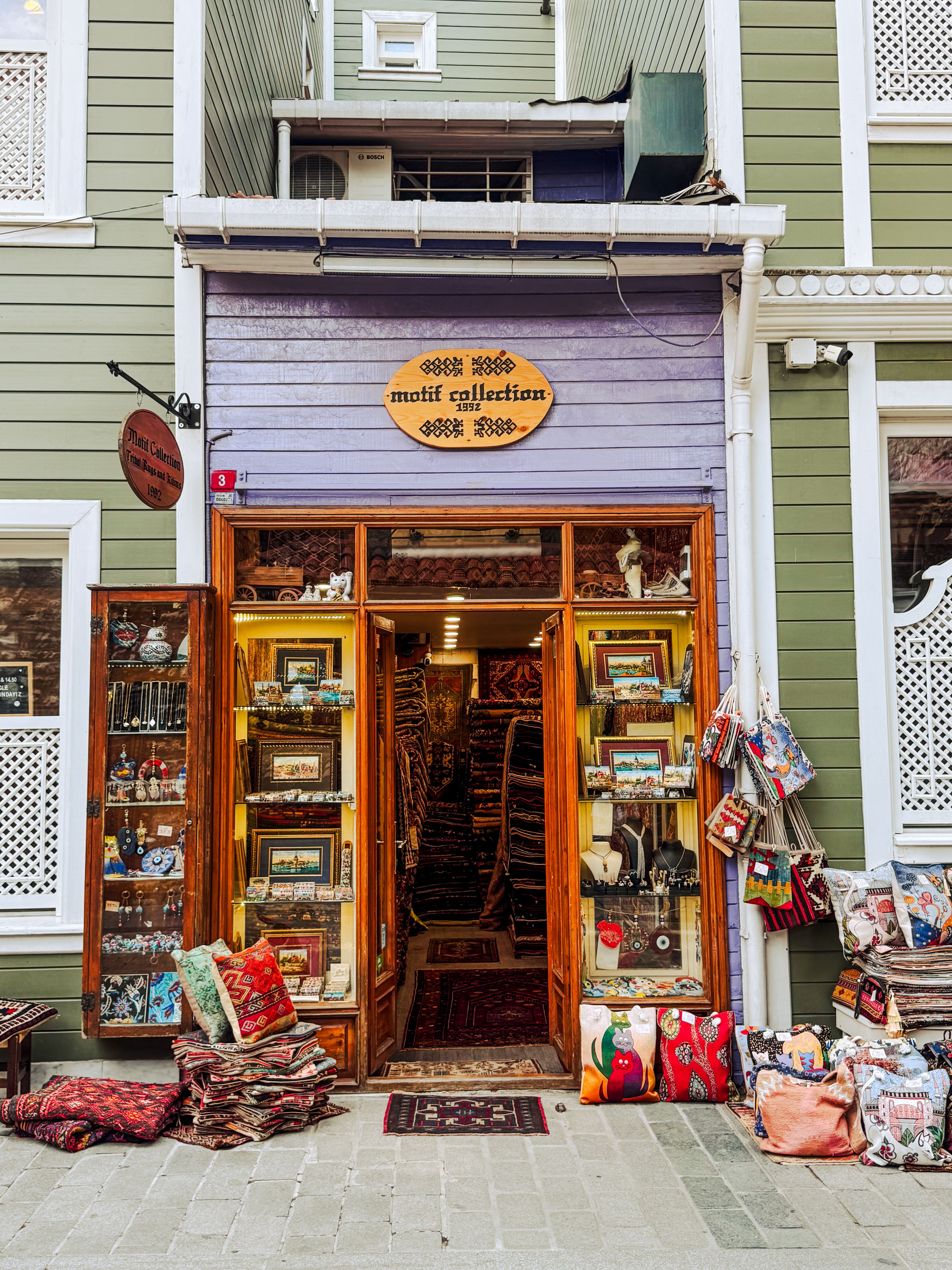Traditional Shop Facade with Vibrant Colors and Artifacts · Free Stock ...