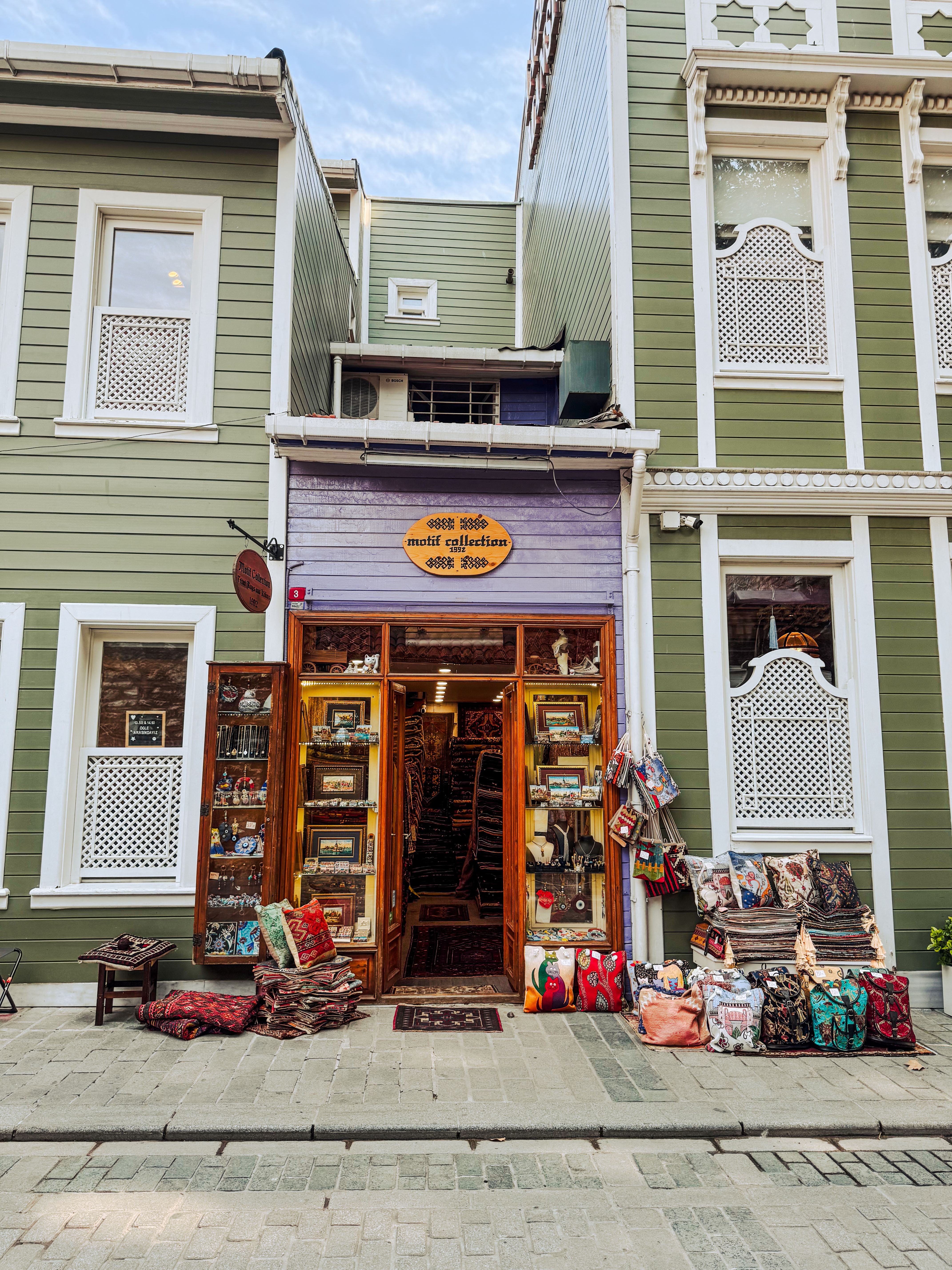 Traditional Shop Facade with Vibrant Colors and Artifacts · Free Stock ...