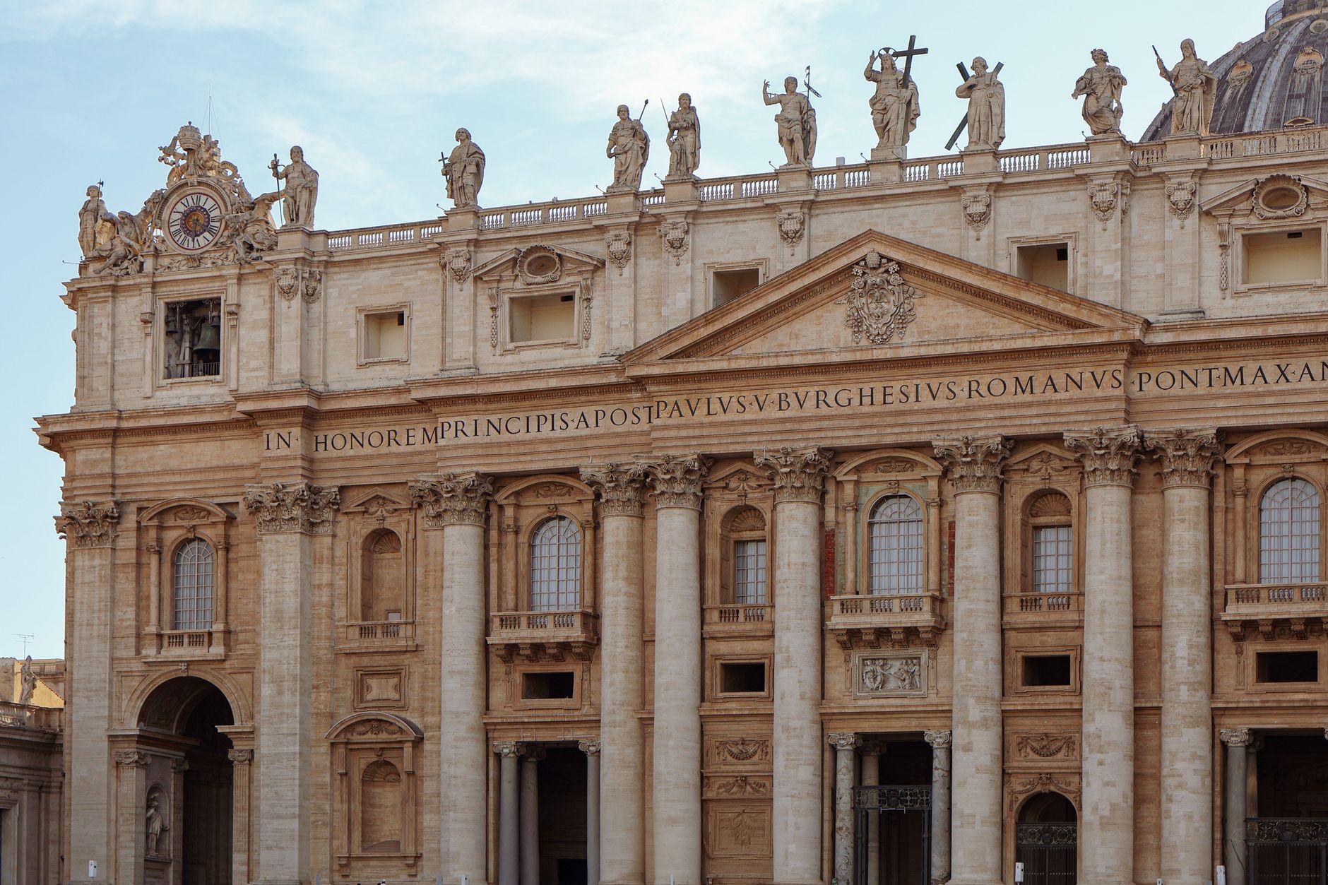 Brunelleschi's San Lorenzo basilica with its deliberately unfaced façade.