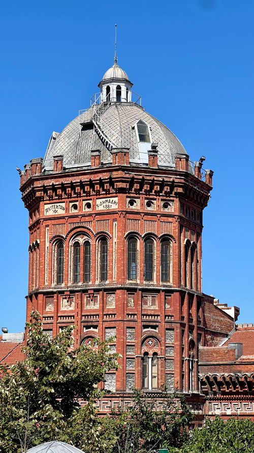 Free A detailed view of the historic Fener Greek Orthodox College in Istanbul. Stock Photo