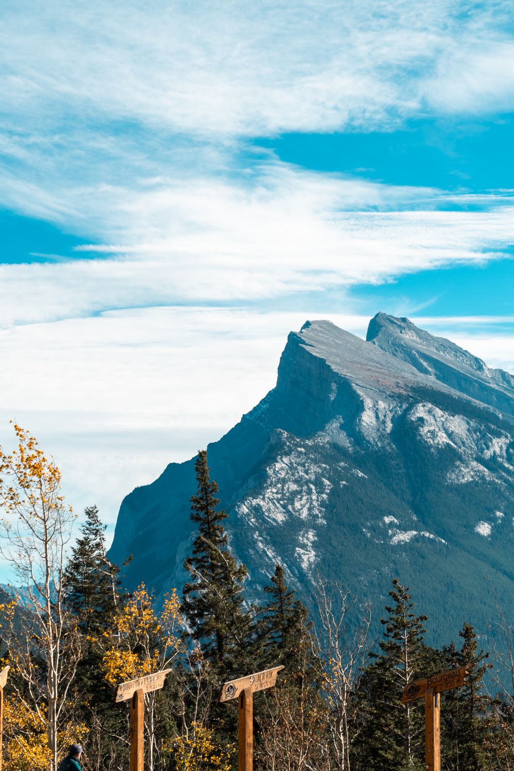 Banff Spring Rundle Stone Quarry Majestic Mount Rundle in Banff National Park · Free Stock Photo