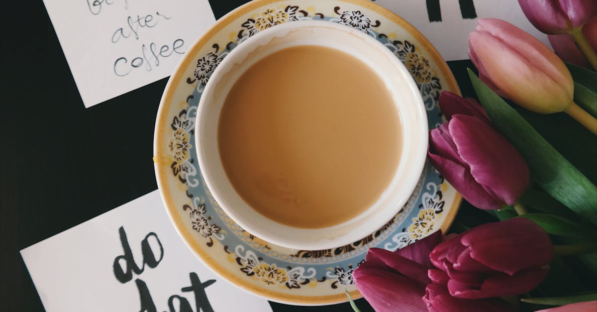 Flat Lay Photography of Cup Filled With Coffee