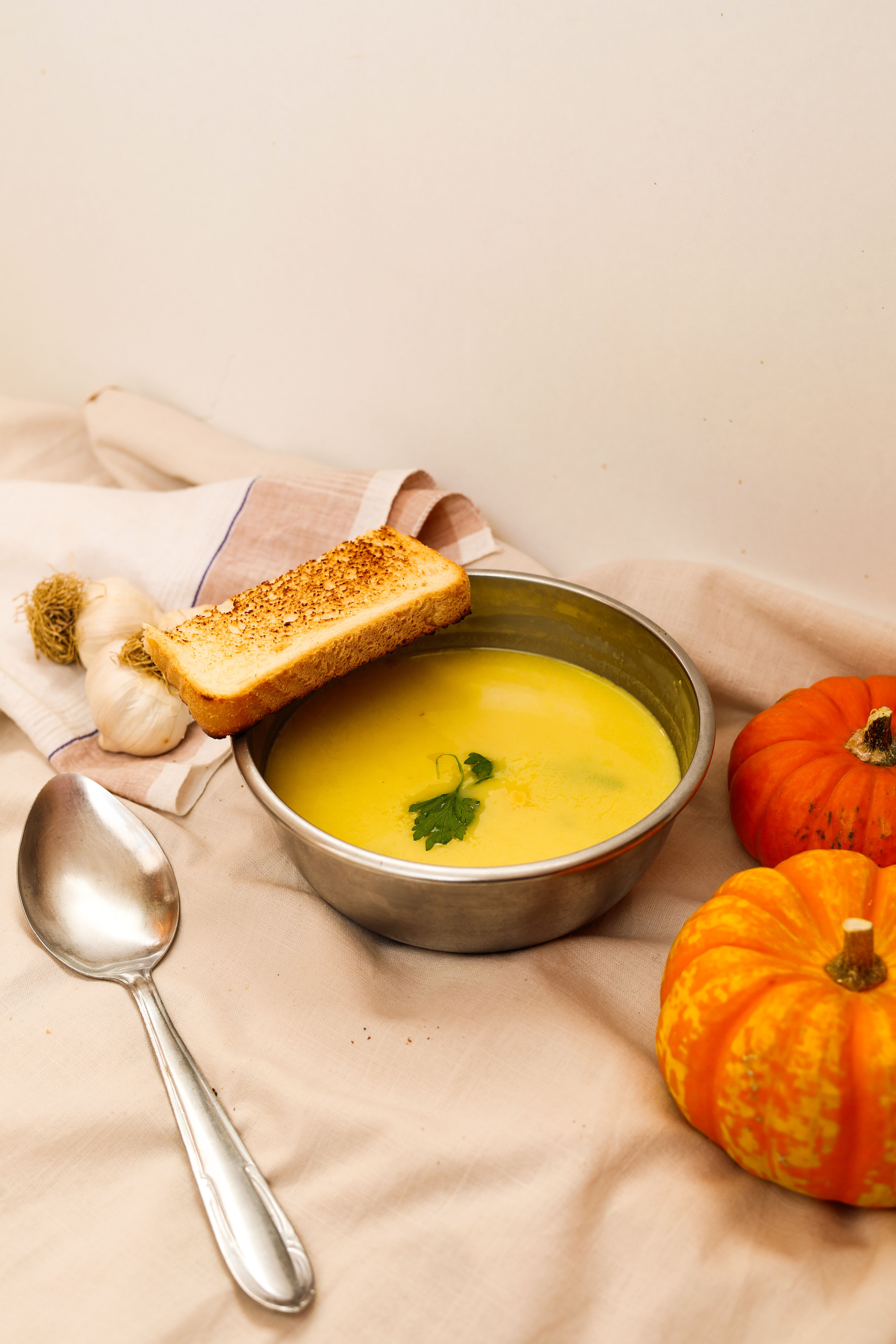 Velouté de potimarron aux châtaignes