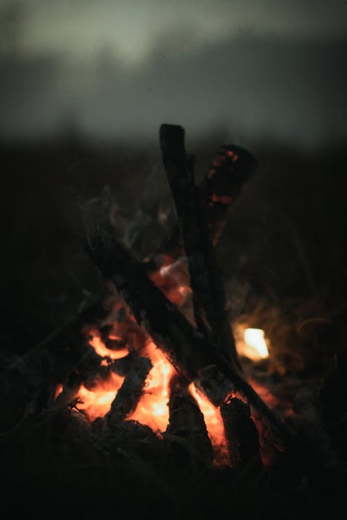 คลังภาพถ่ายฟรี ของ กองไฟ, การเผาไหม้, ควัน