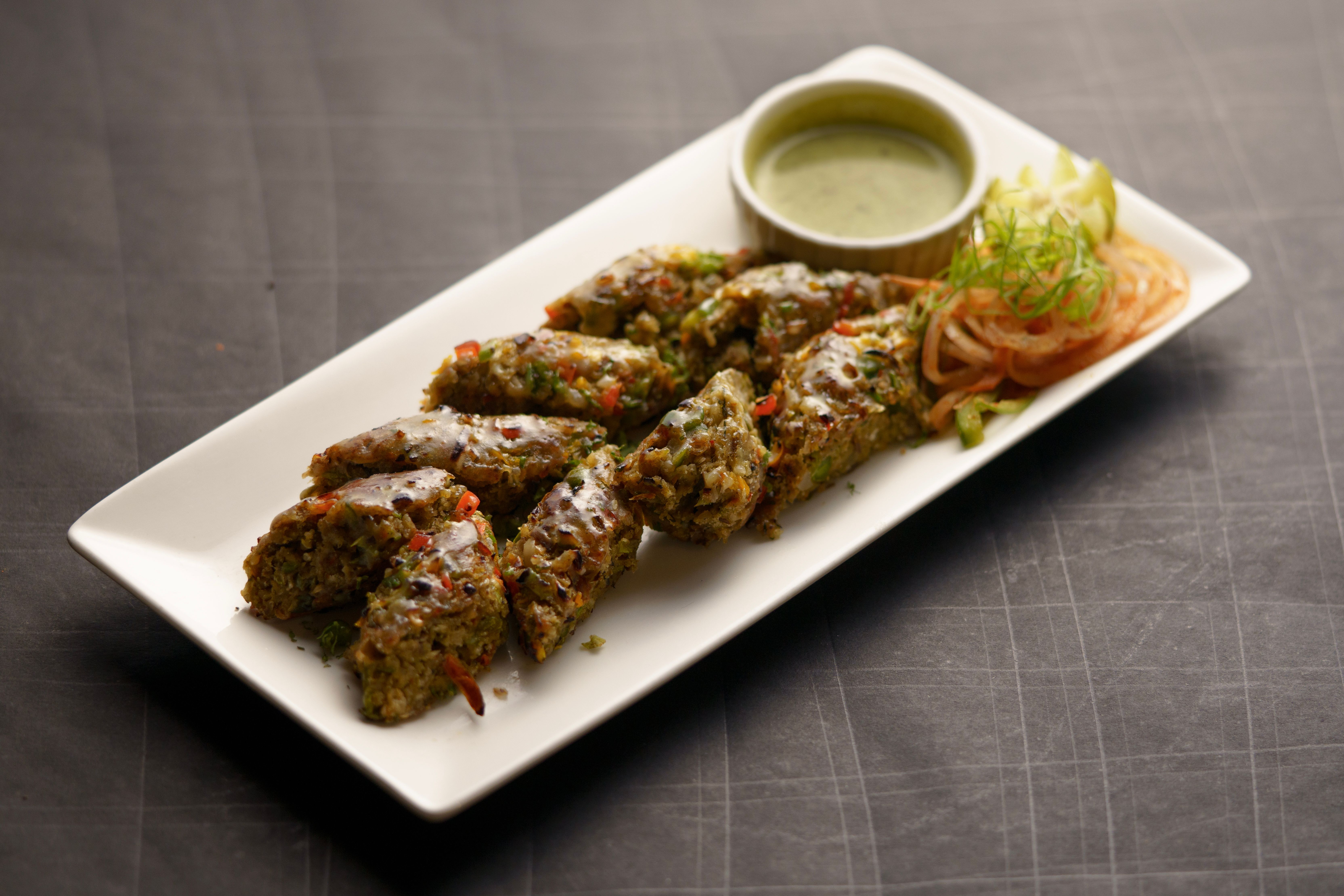 Sticky Ginger Kofta with Herbed Rice